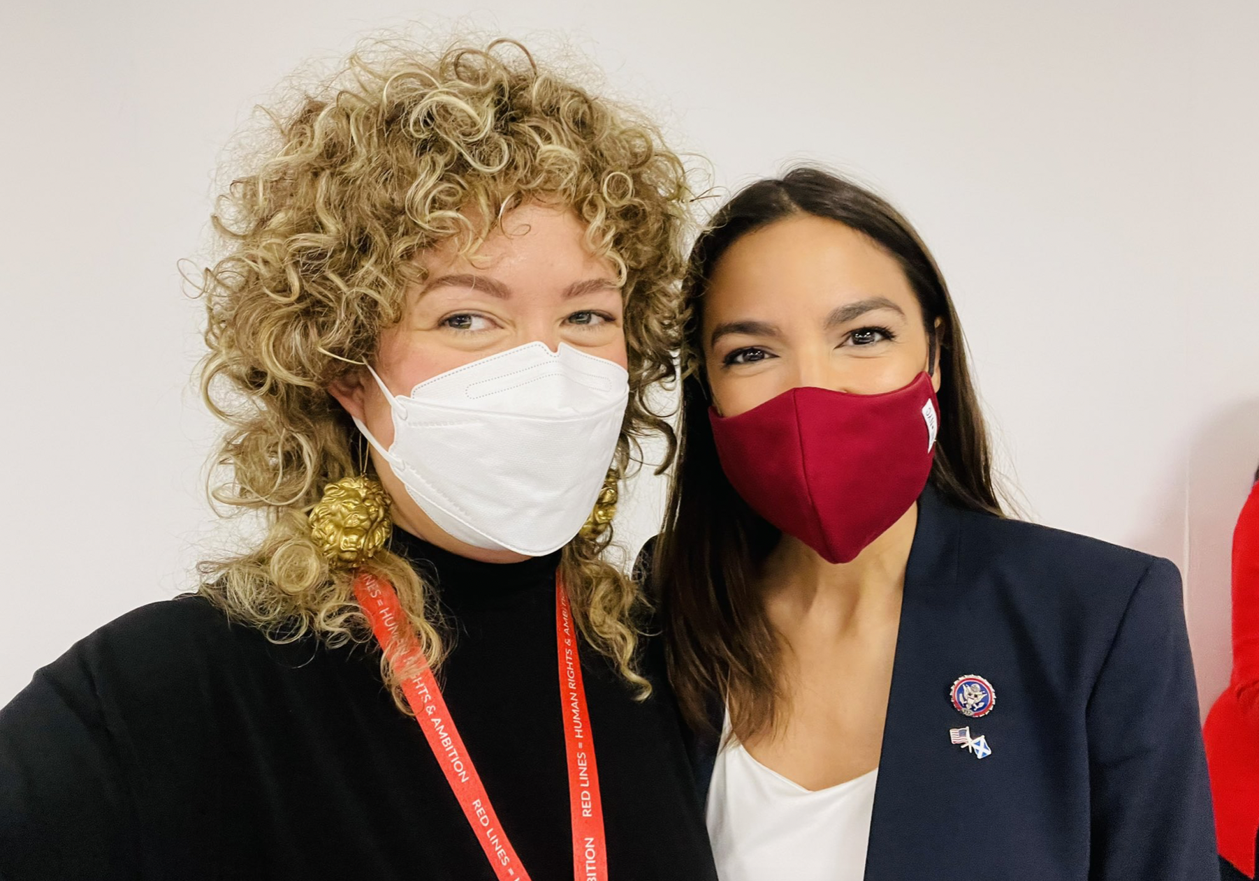  Catherine Abreu of Canada's Net Zero Advisory with U.S. Congressperson Alexandra Octavio Cortes