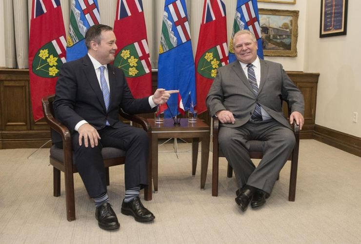 Ontario Premier Doug Ford, Alberta Premier Jason Kenney,