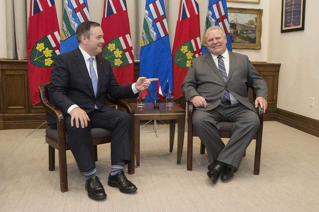 Ontario Premier Doug Ford, Alberta Premier Jason Kenney,